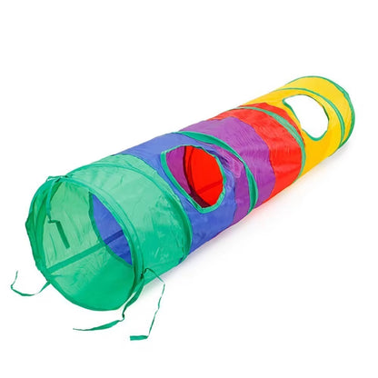 VZZ Practical Cat Tunnel Pet Tube Collapsible Play Toy Indoor Outdoor Kitty Puppy Toys for Puzzle Exercising Hiding Training